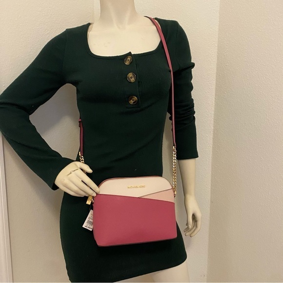 New Michael Kors jet set travel medium dome crossbody Xbody bag - Picture 9 of 16